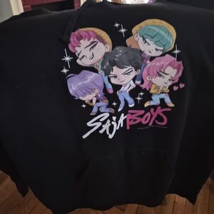 Black Graphic Hoodie